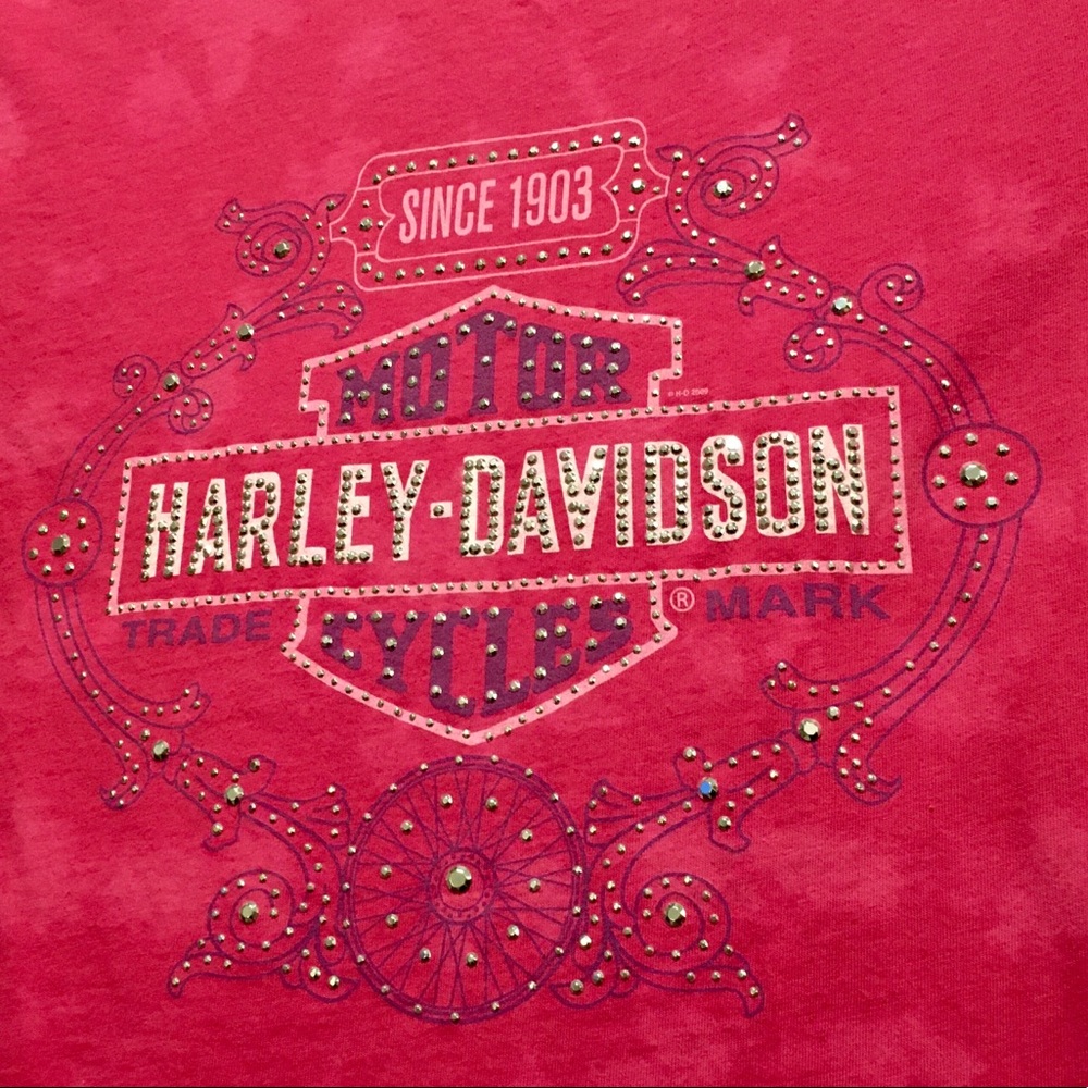 Harley Davidson Women’s Pink T-Shirt Size Medium